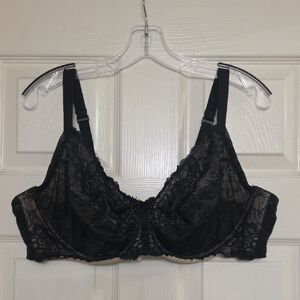 Cacique Black Lace Underwire Bra